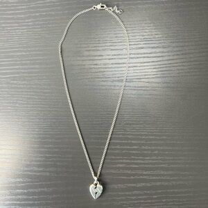 Gucci Knot Heart Pendant 925 Sterling Silver Necklace